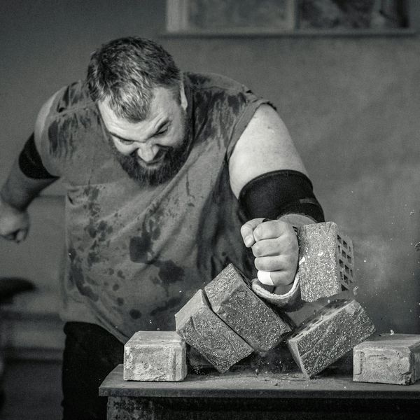 Soft light hitting the surface of a workout block